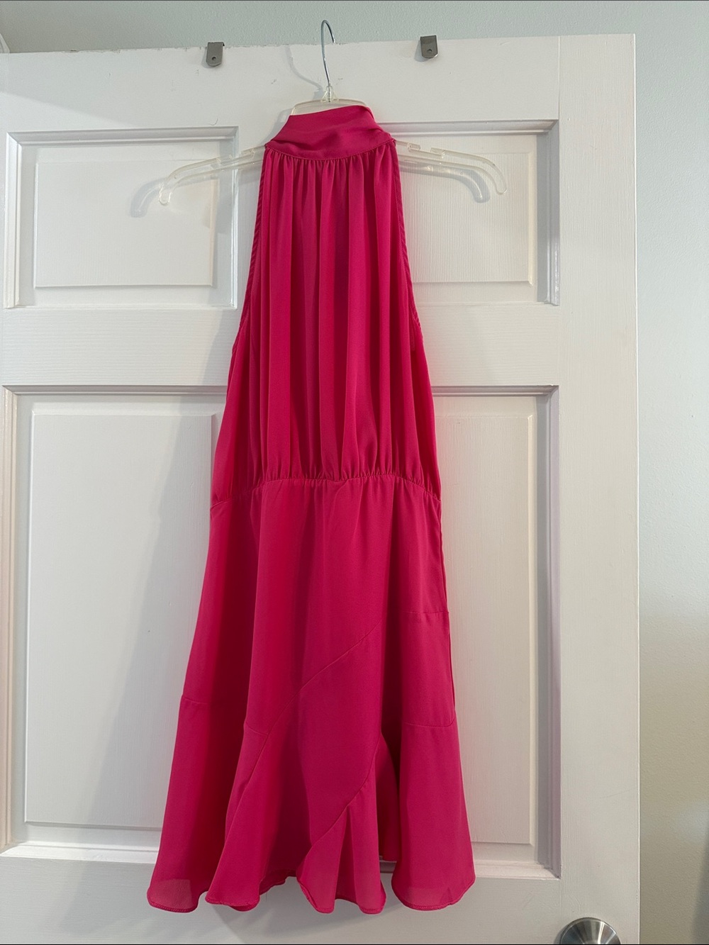 Girls' Hot Pink Halter Dress